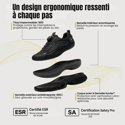 SAFEKRS™ MAX ONE S3 : Sécurité & Confort 12h Non-Stop